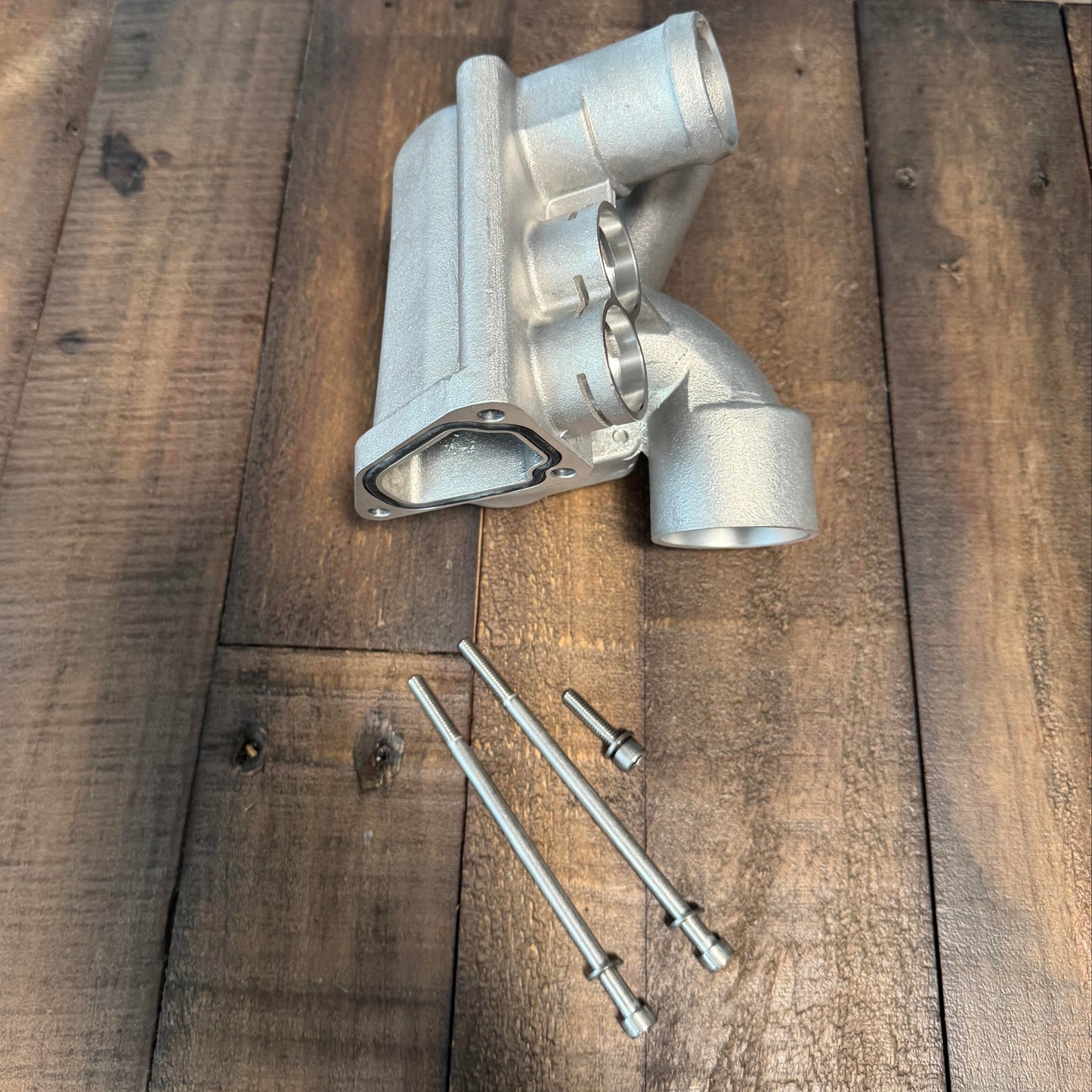 Cast aluminum thermostat housing kit