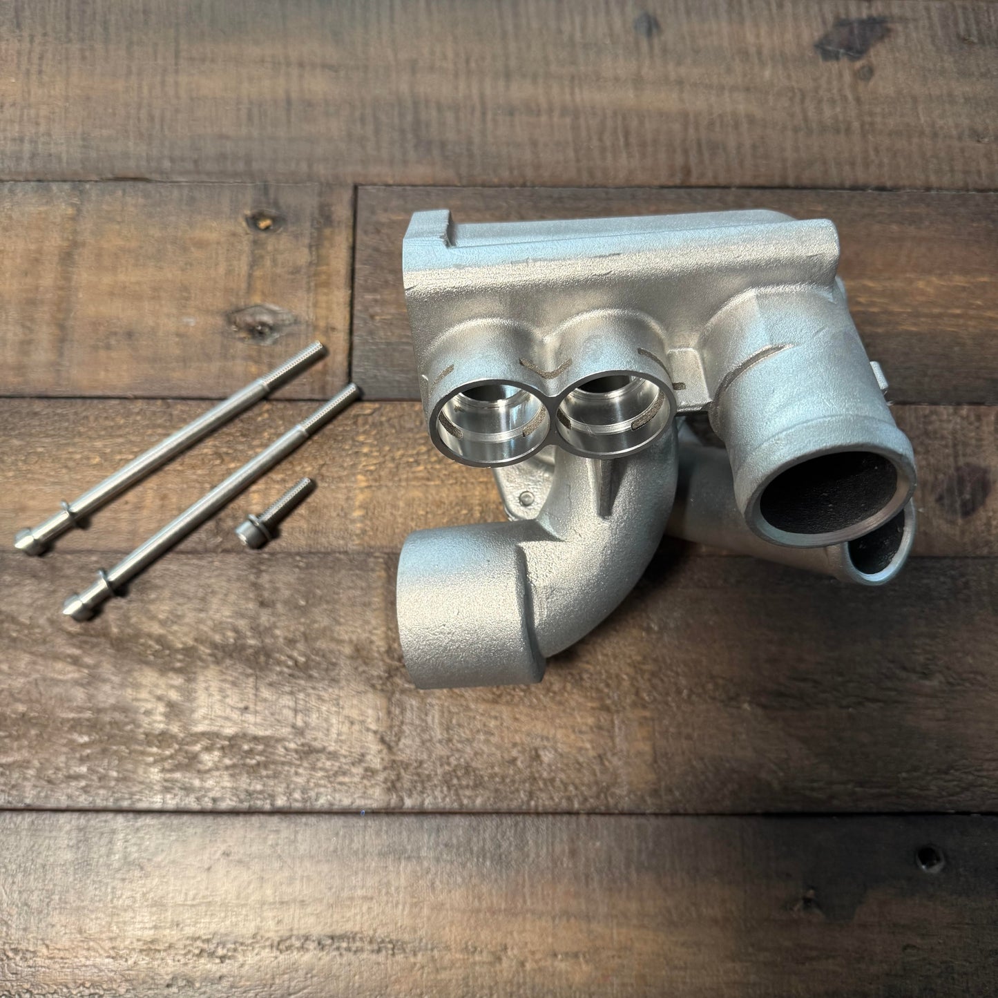 Cast aluminum thermostat housing kit